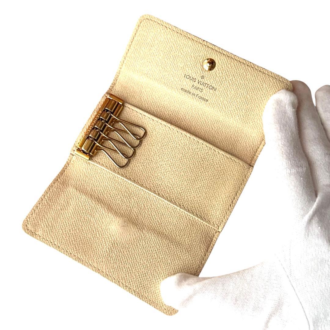 ヴィトン ダミエ アズール ４連 キーケース ミュルティクレ４ ルイ ビトン