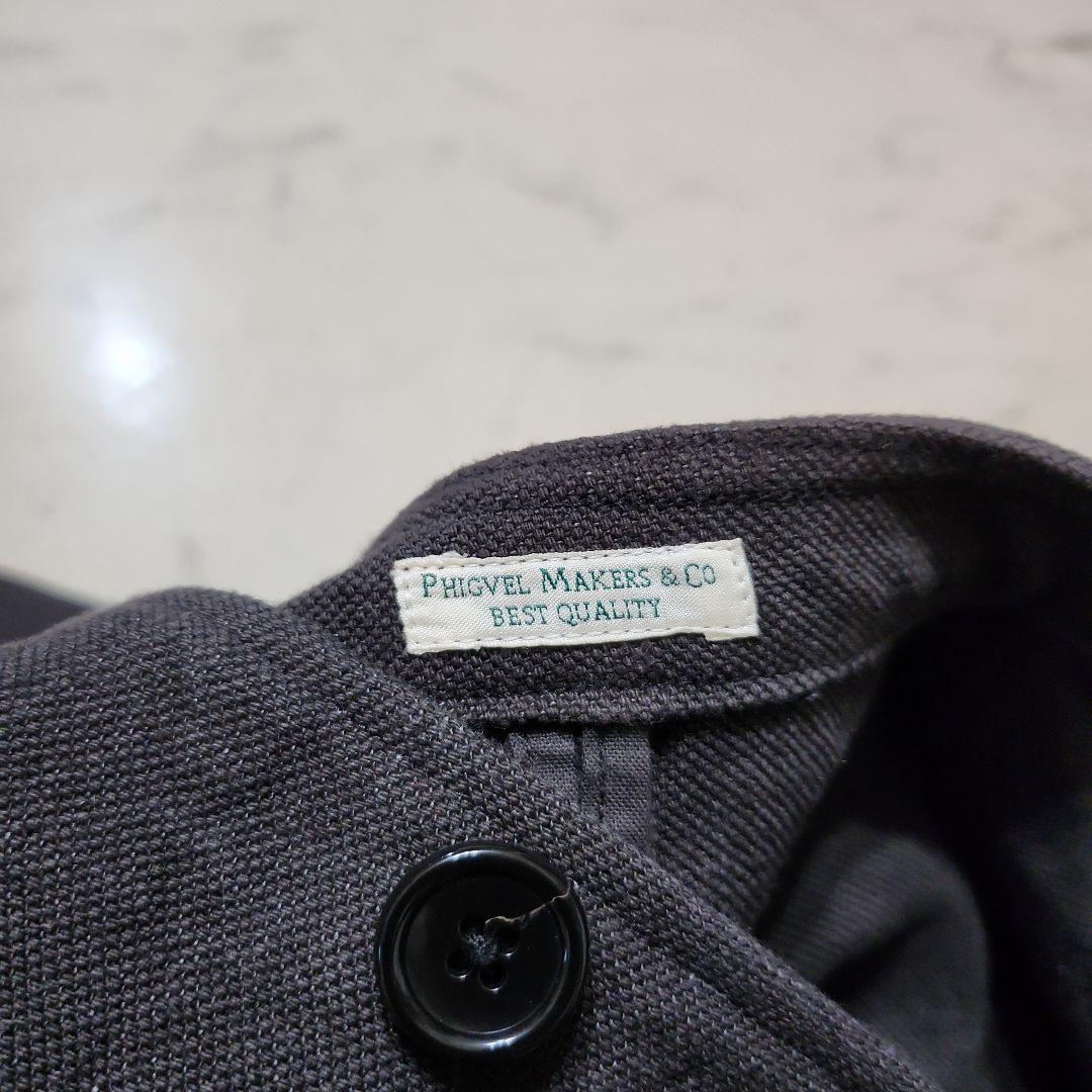 a2 良品 PHIGVEL 麻混 マオカラー ジャケット 1