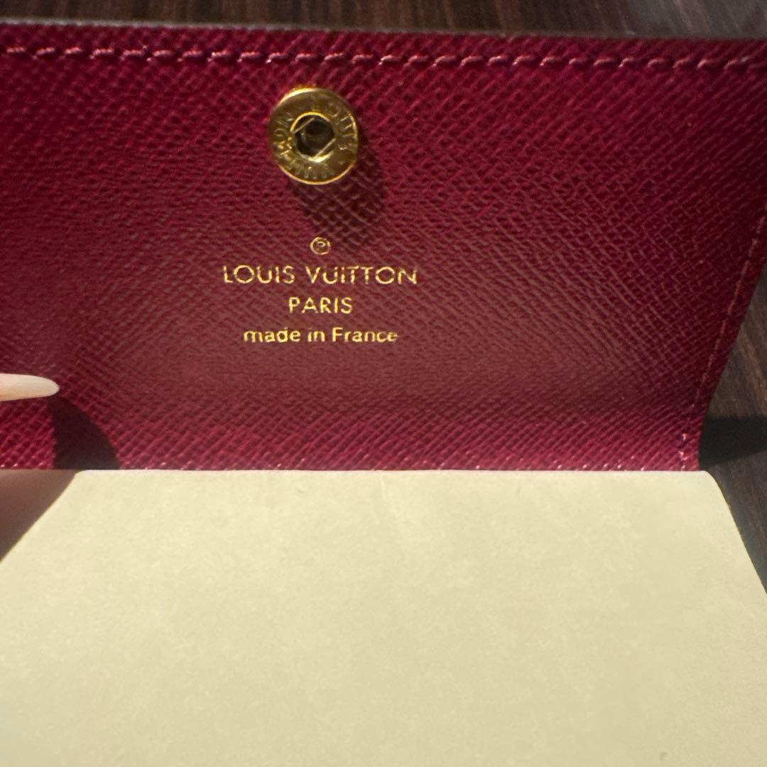 Louis Vuitton キーケース ブラウン/レッド