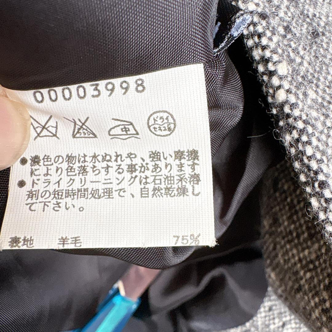 アニエスべー⭐️アンゴラ混 ミックスツイード チェスターコート ベルト付き 38