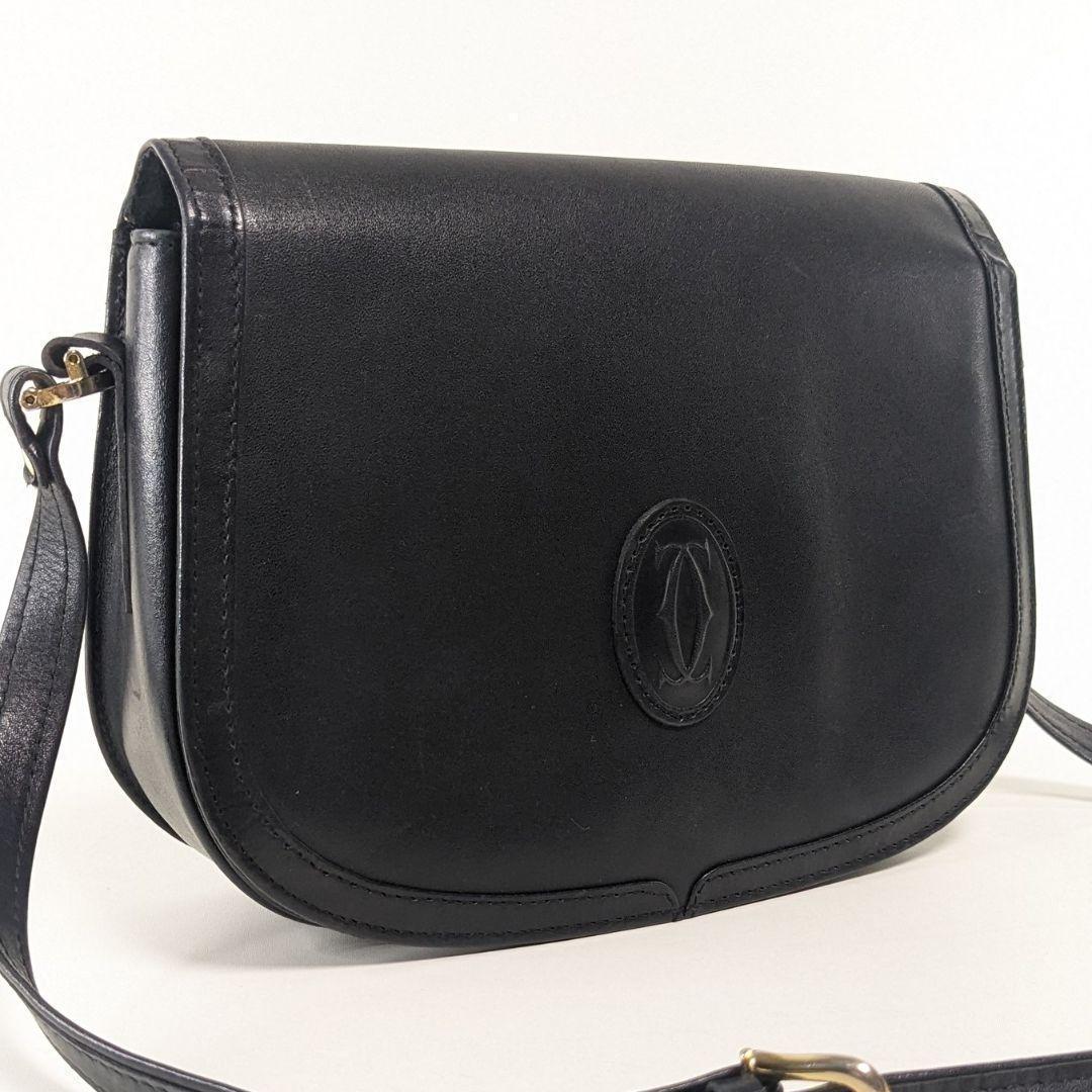 美品　カルティエ　マストライン　ショルダーバッグ　ゴールド金具　Cartier