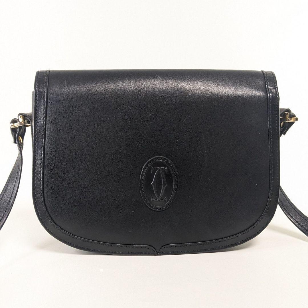 美品　カルティエ　マストライン　ショルダーバッグ　ゴールド金具　Cartier