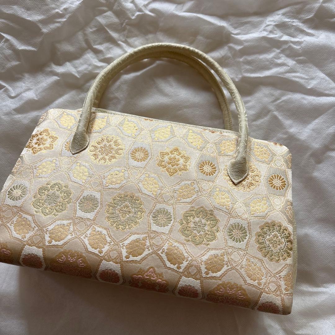 京都佐賀錦　伝統工芸師　箔屋清兵衛　和装バッグ