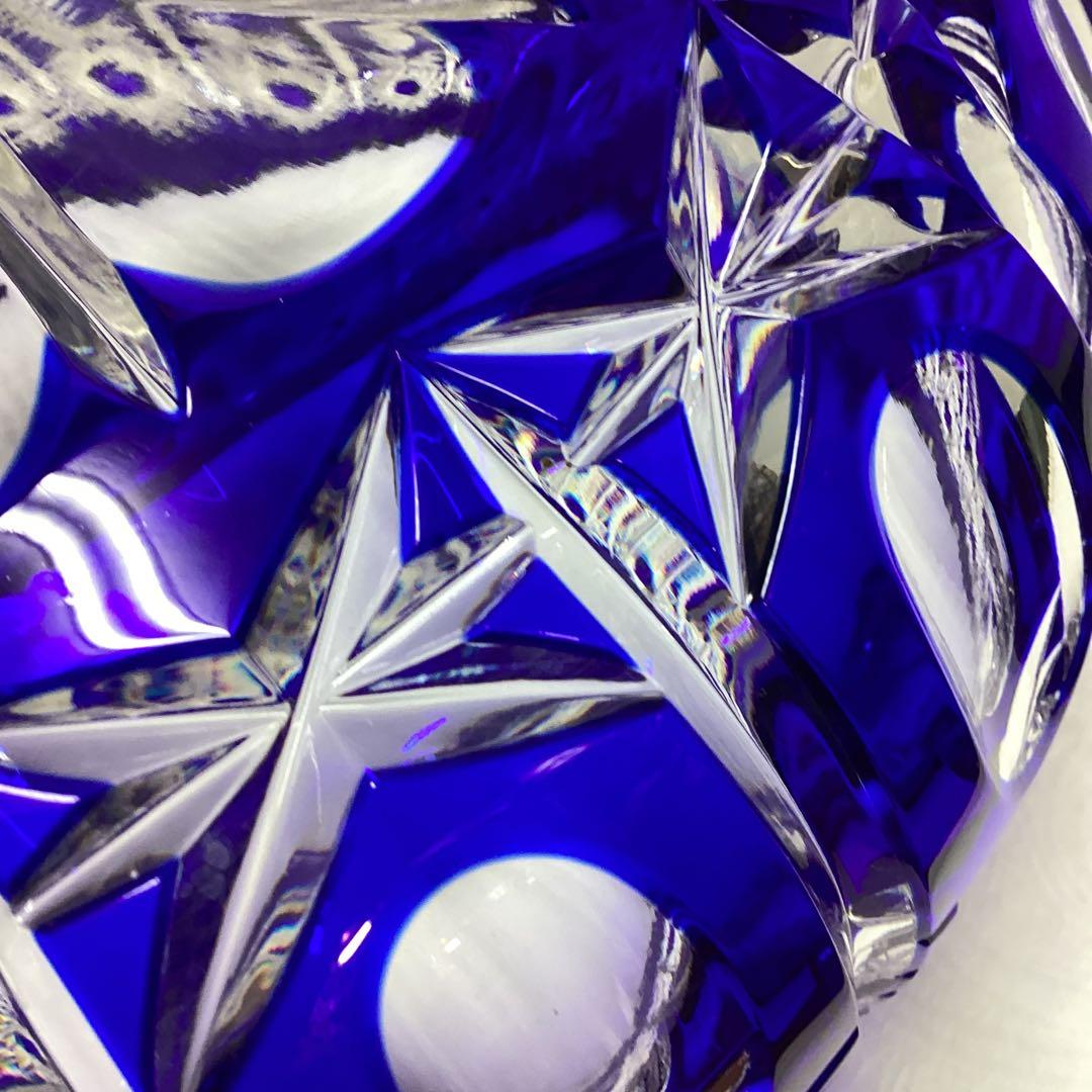 U 未使用　POLONIA　クリスタル　カット　ガラスボウル　切子　25ｃｍ