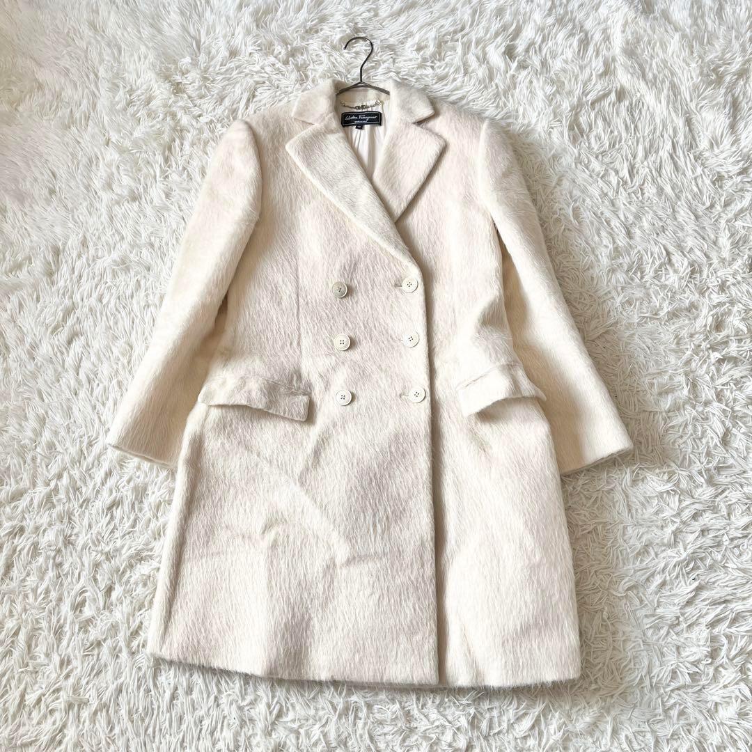 Salvatore Ferragamo フェラガモ チェスターコート ラマウール