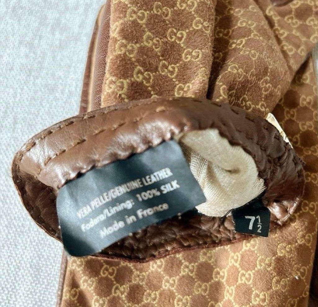 GUCCI　レザーグローブ　手袋　7 1/2