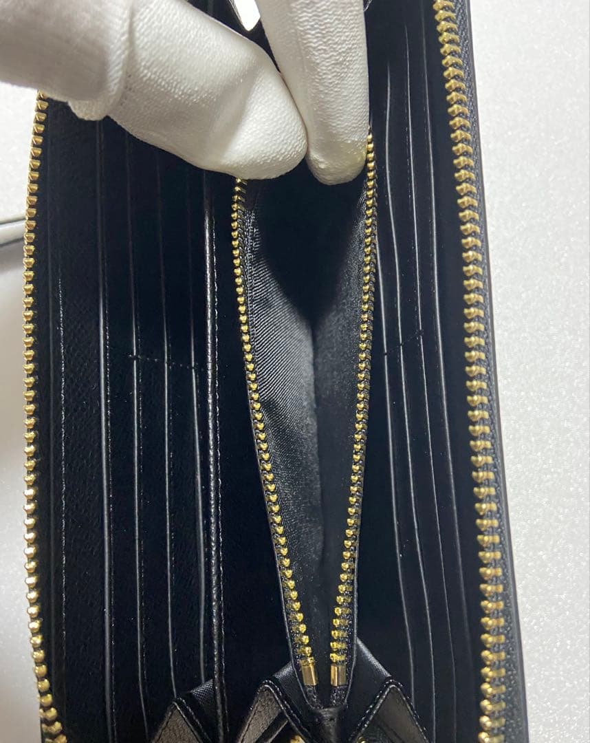 【新品未使用】COACH コーチ 長財布　黒　ラウンドジップ　C3441