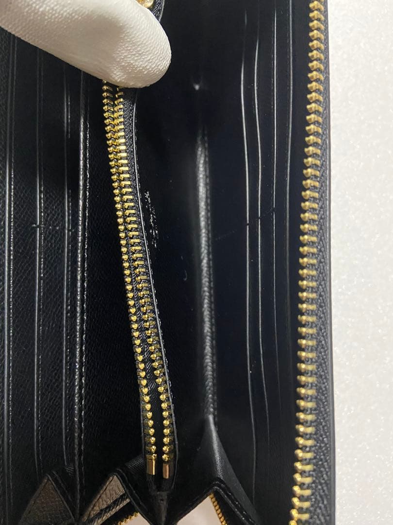 【新品未使用】COACH コーチ 長財布　黒　ラウンドジップ　C3441