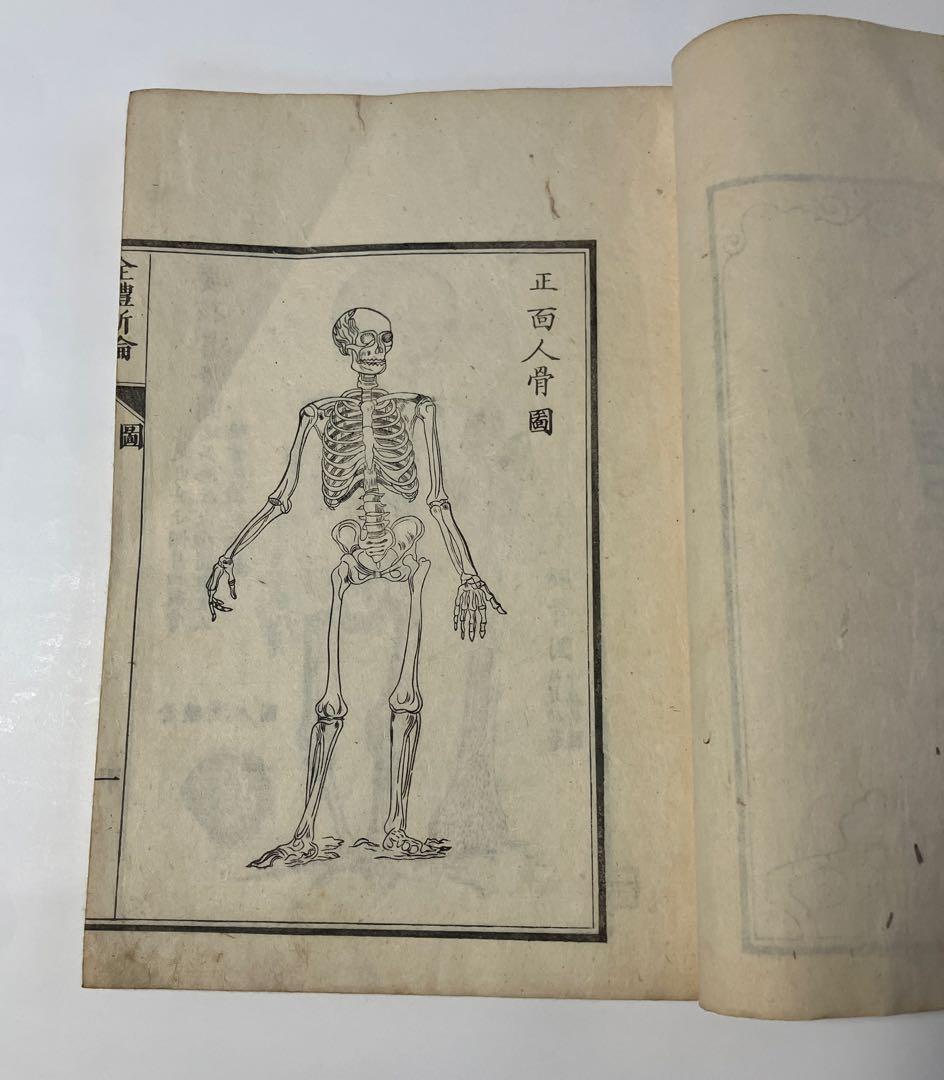 古書　解体新書　の様な、体の構造を描いた本　安政4年
