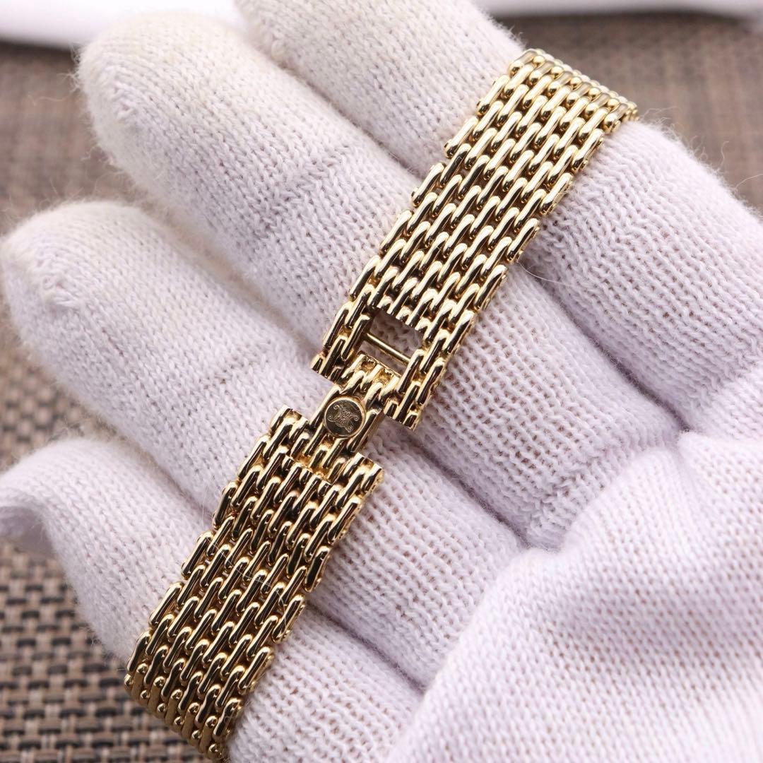 正規品【新品電池】CELINE トリオンフ/動作品 マカダム柄 ヴィンテージ