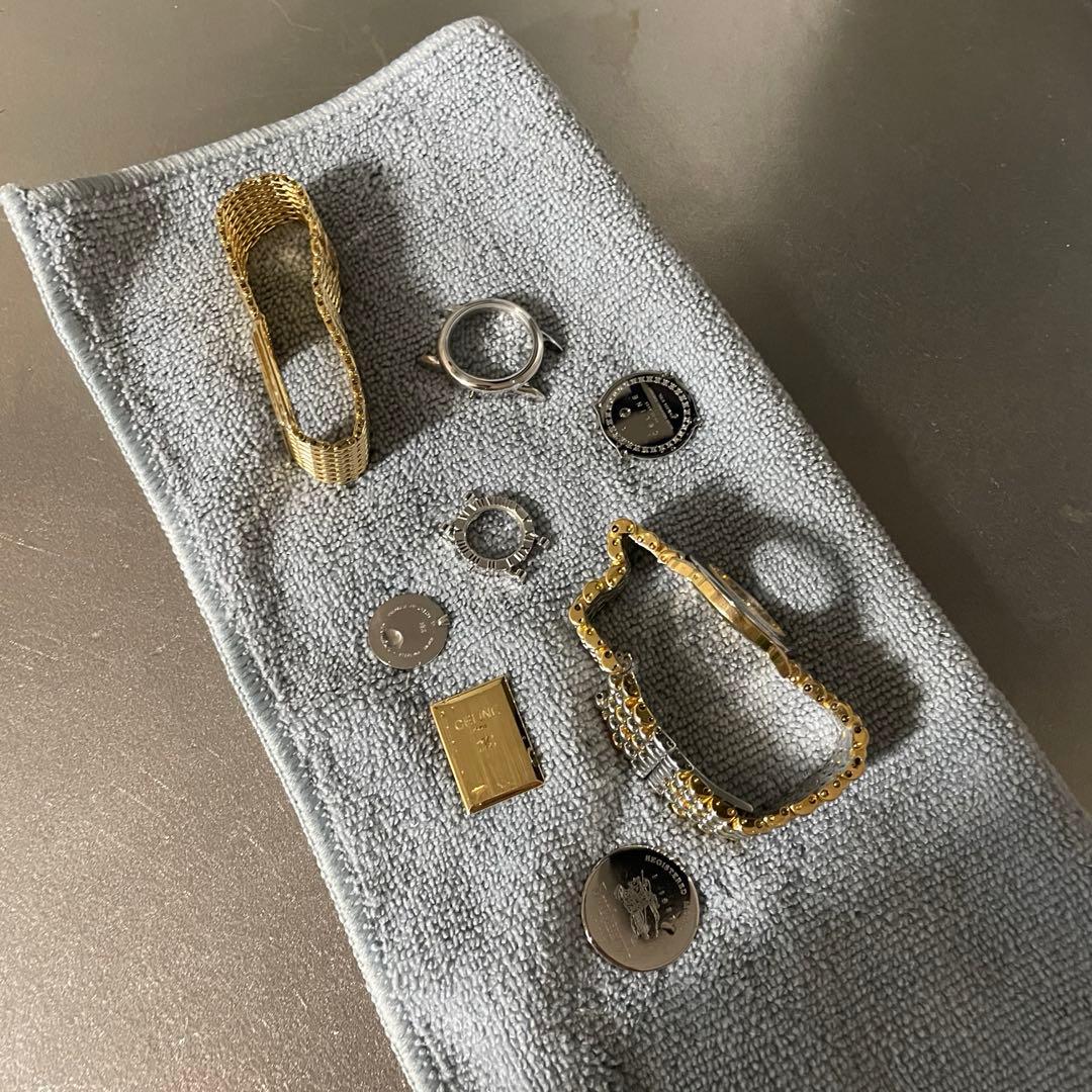 正規品【新品電池】CELINE トリオンフ/動作品 マカダム柄 ヴィンテージ