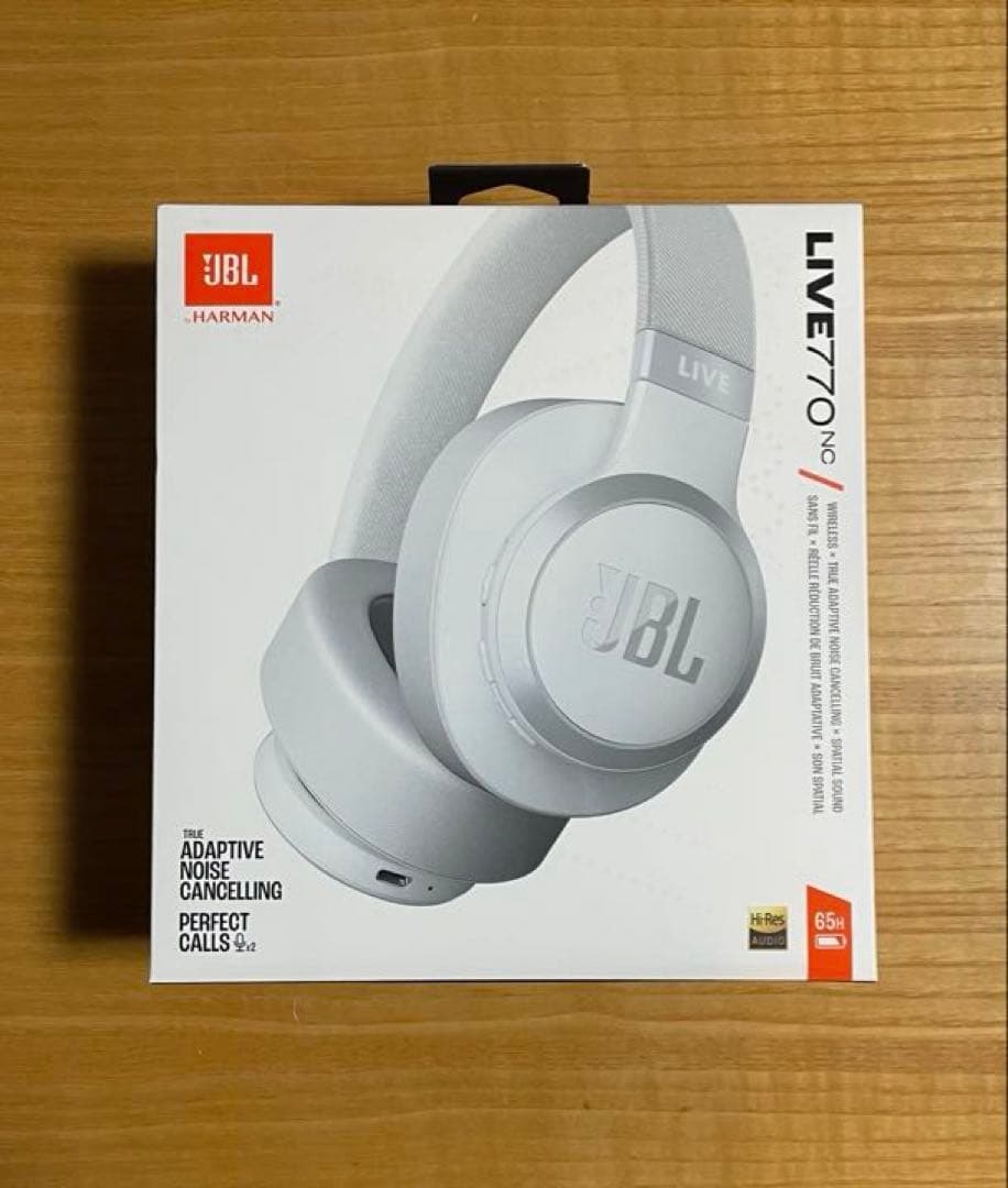JBL LIVE 770NC ワイヤレスヘッドホン ホワイト