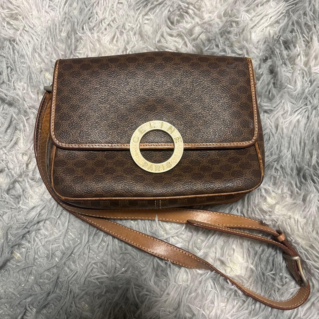 A*o様 CELINE（セリーヌ） オールドセリーヌ マカダム柄 ショルダーバッ