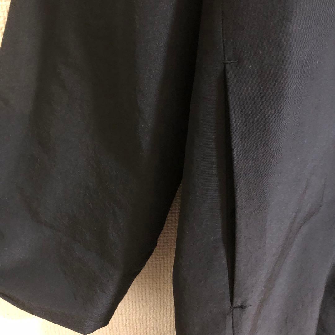 訳有り　ヨーガンレール　マキシコート　コットンシルク　黒