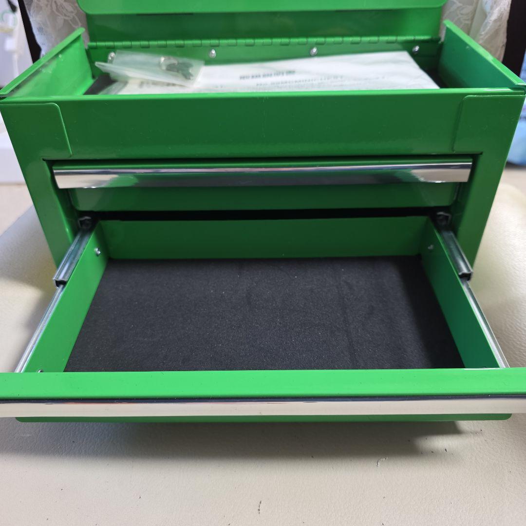 ももゴン MAC TOOLS ミニチェスト 緑色