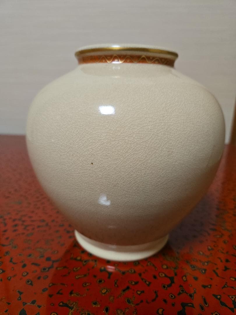 薩摩焼花瓶　永田窯