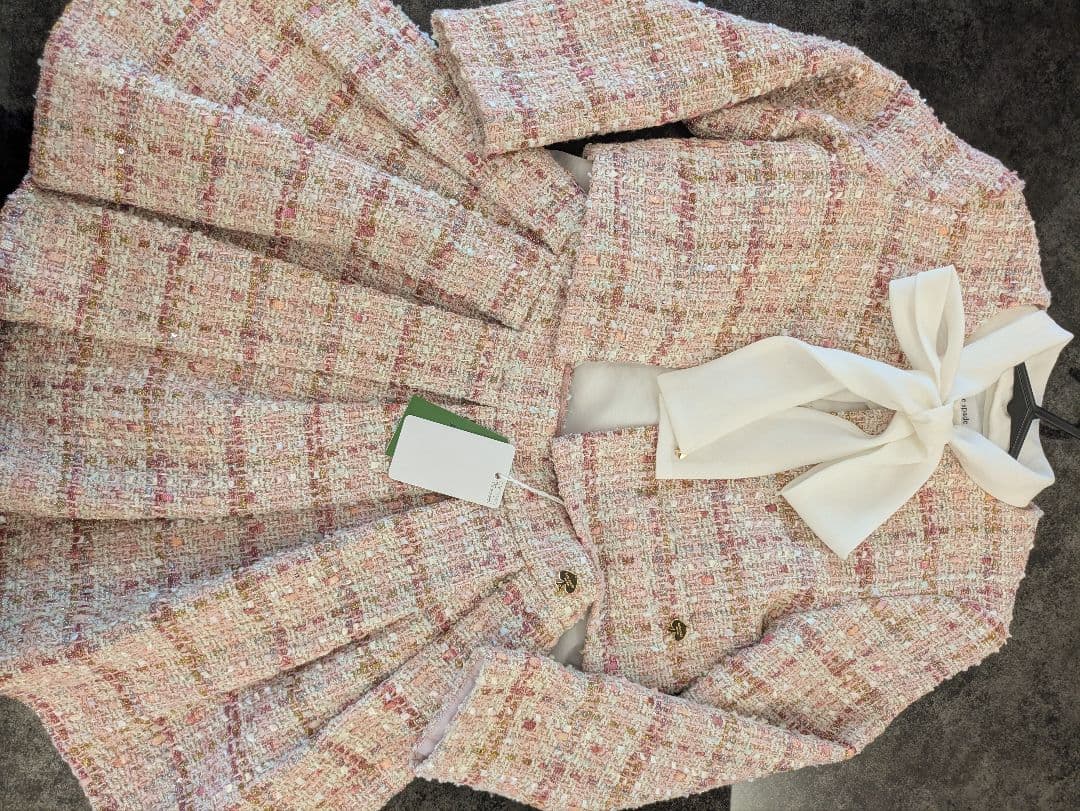 美品❉ ケイトスペード kate spade ツイードセットアップ 女の子120