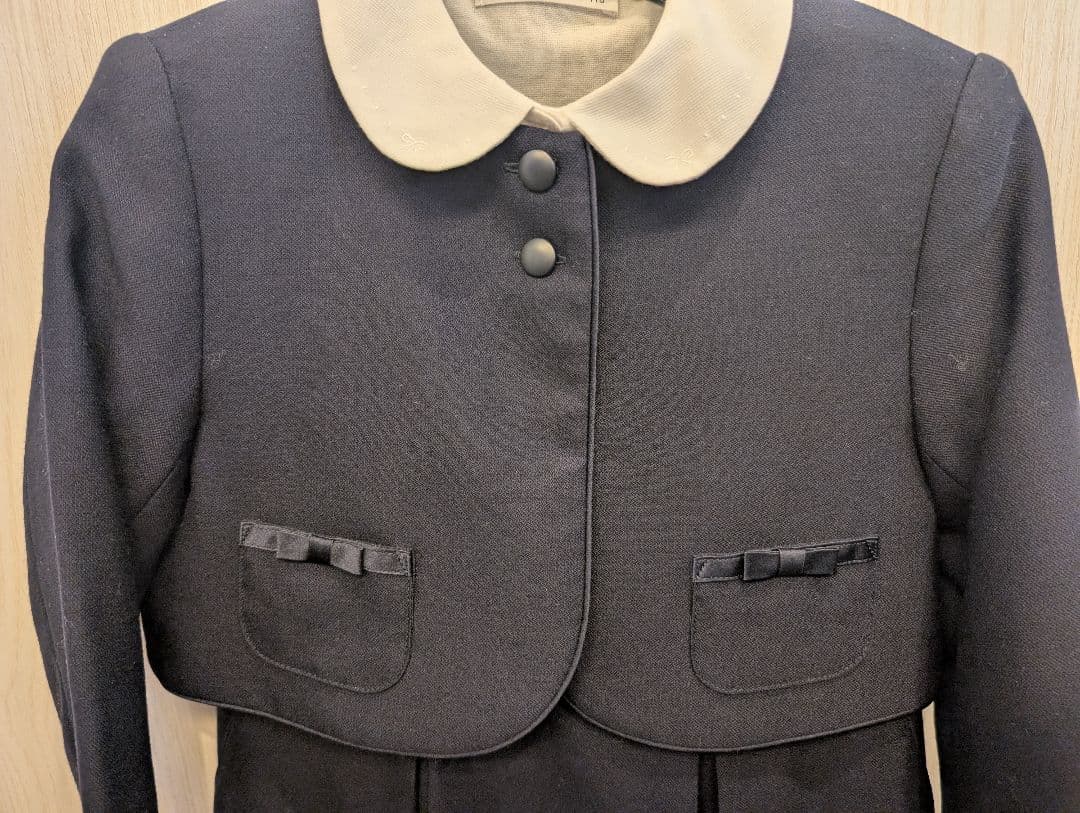 familiar 濃紺スーツ 115サイズ+ブラウス 110サイズ　小学校受験