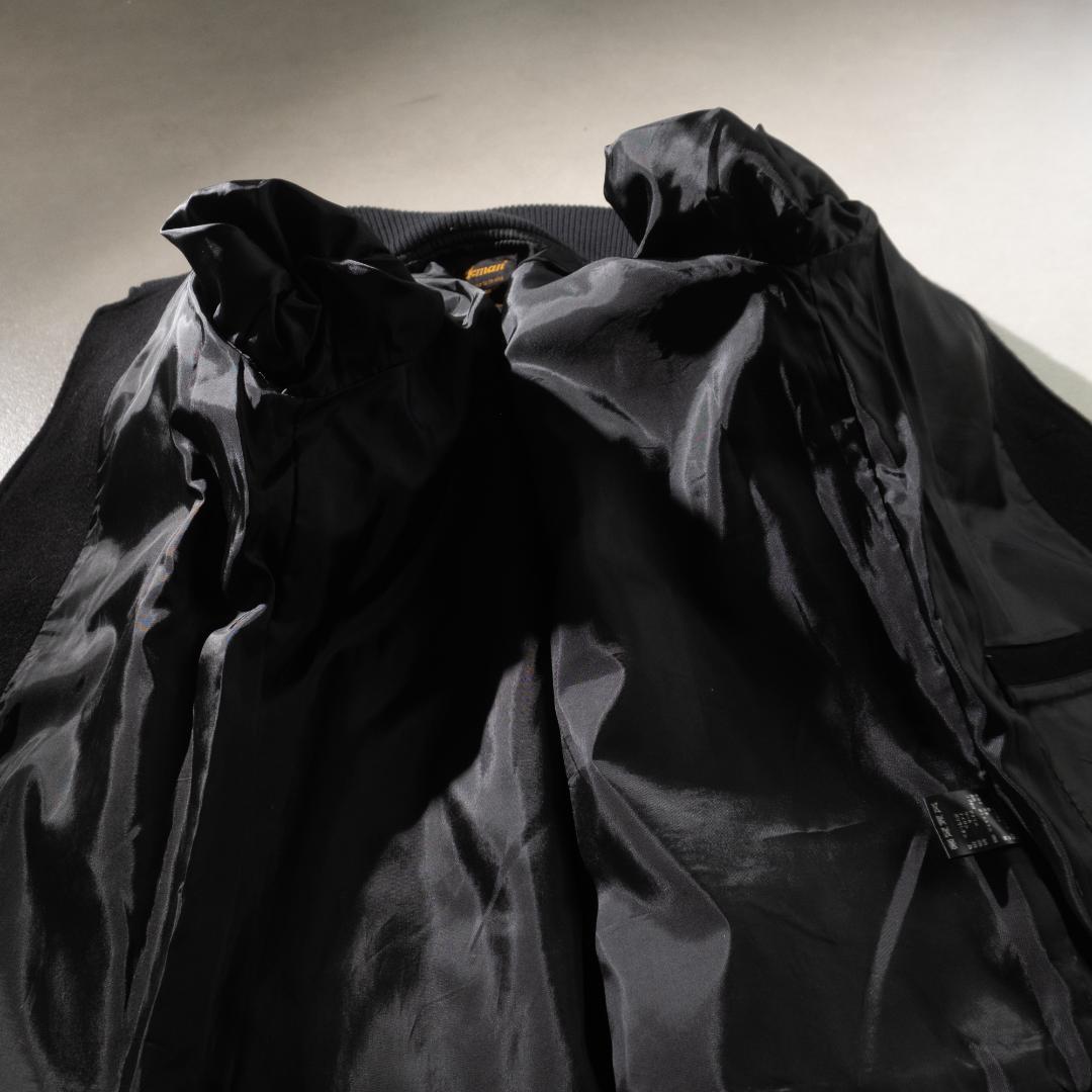 Jackman メルトンジャケット ドンキーコート ブラック/CZ198