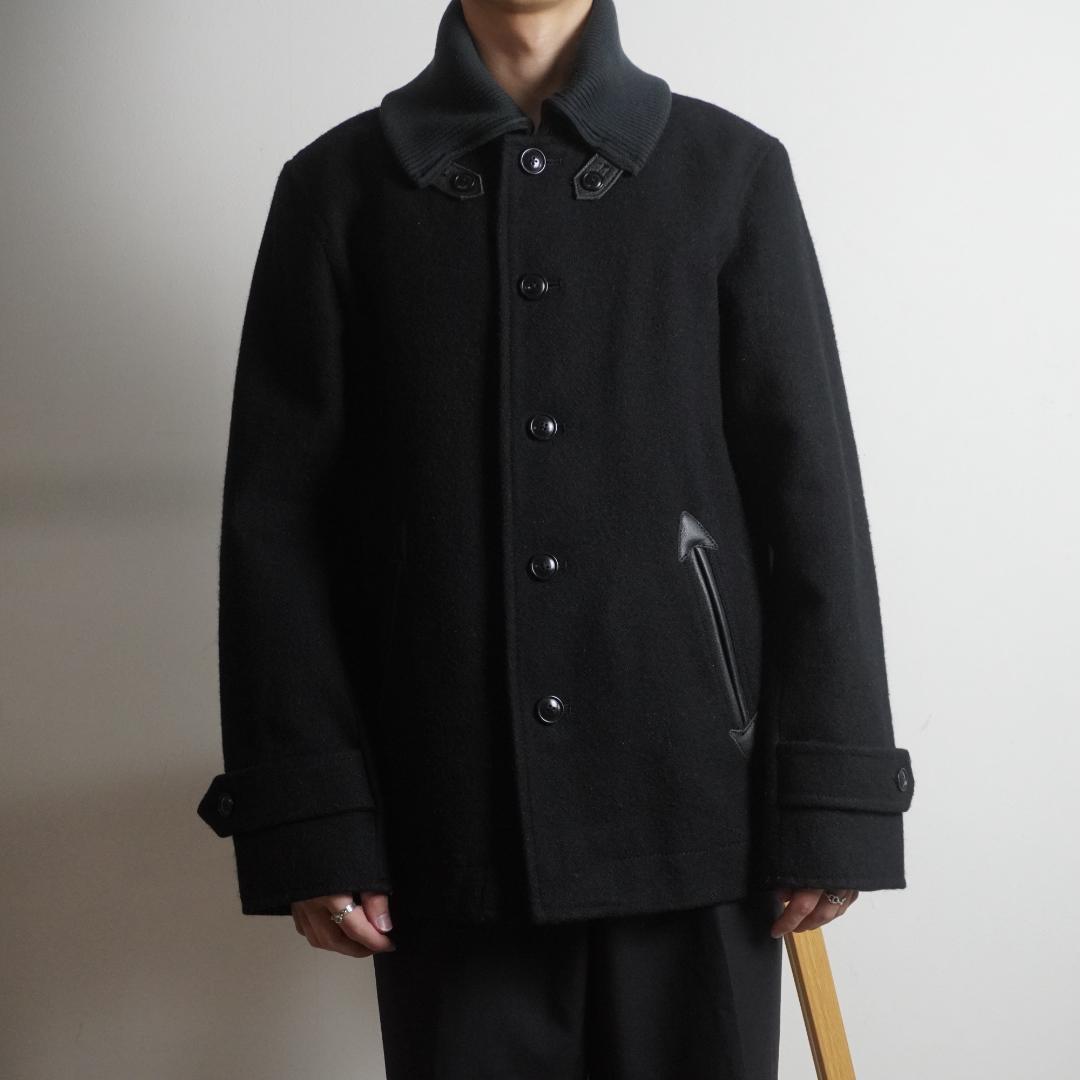 Jackman メルトンジャケット ドンキーコート ブラック/CZ198