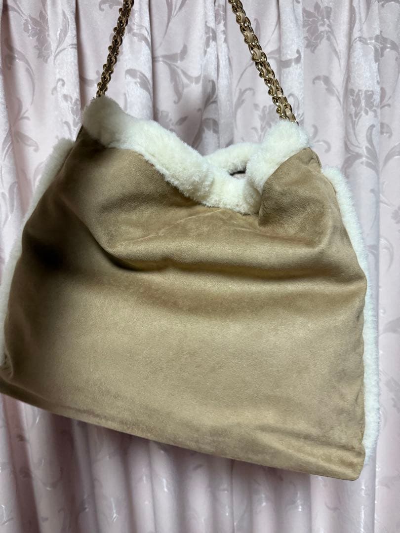 furfur マテリアル巾着バッグ