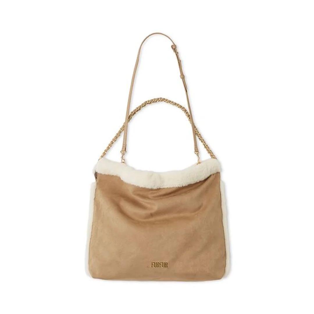 furfur マテリアル巾着バッグ