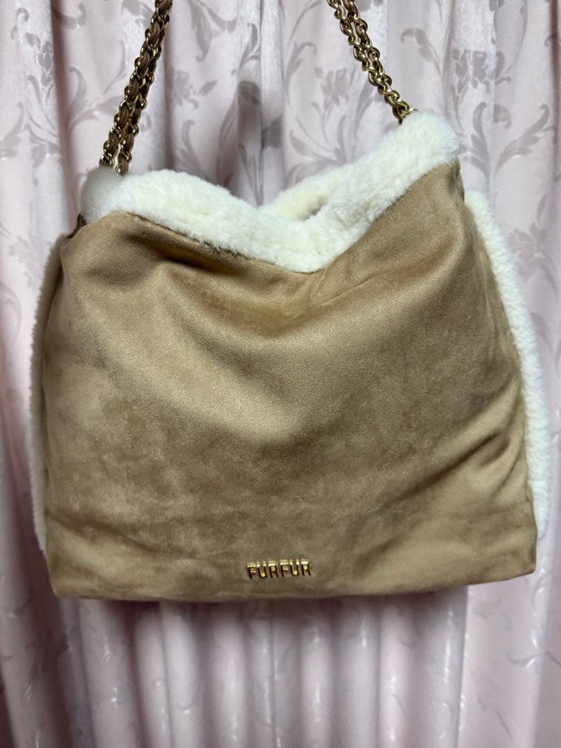 furfur マテリアル巾着バッグ