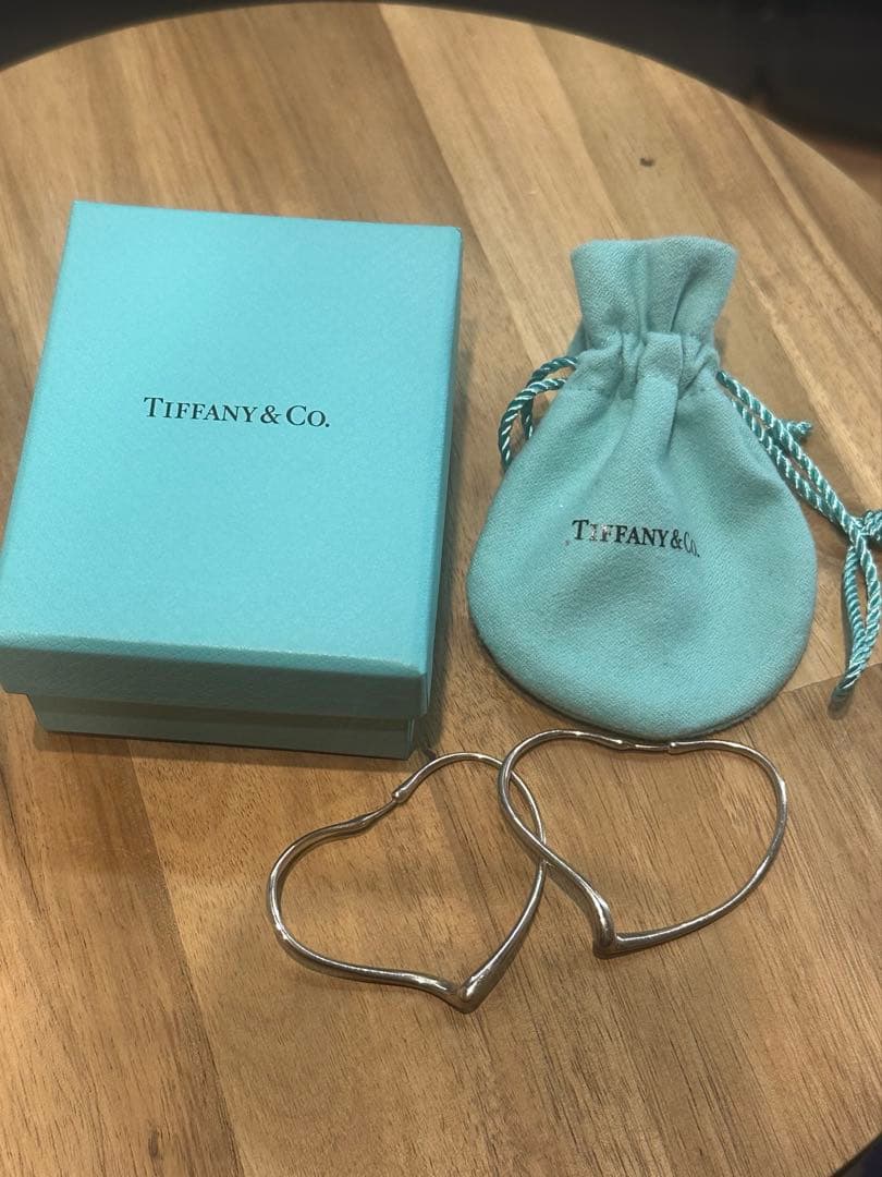 TIFFANY&Co. ティファニー　オープンハート　フープピアス