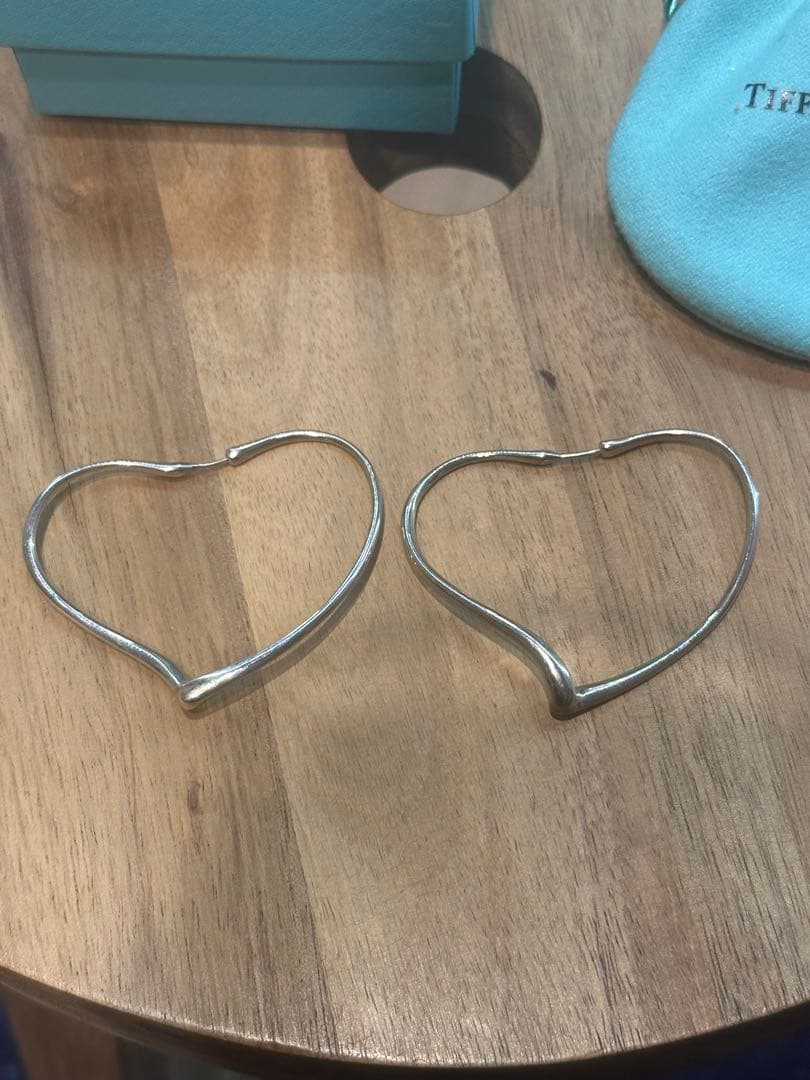 TIFFANY&Co. ティファニー　オープンハート　フープピアス