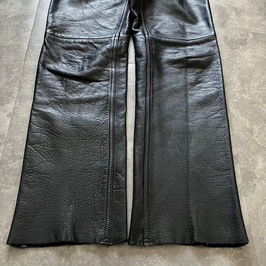 パンツ 90s 5351 leather semi-flared pants Y2K