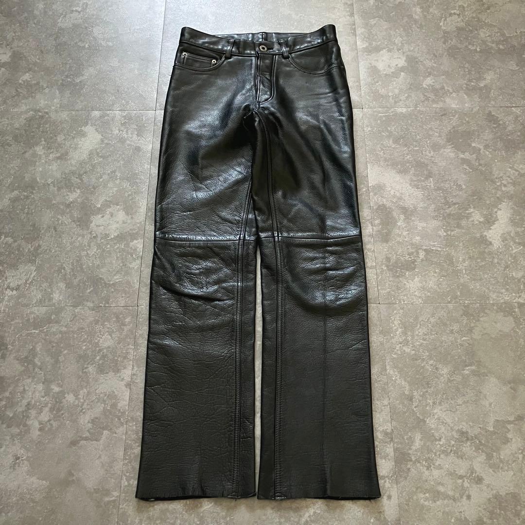 パンツ 90s 5351 leather semi-flared pants Y2K