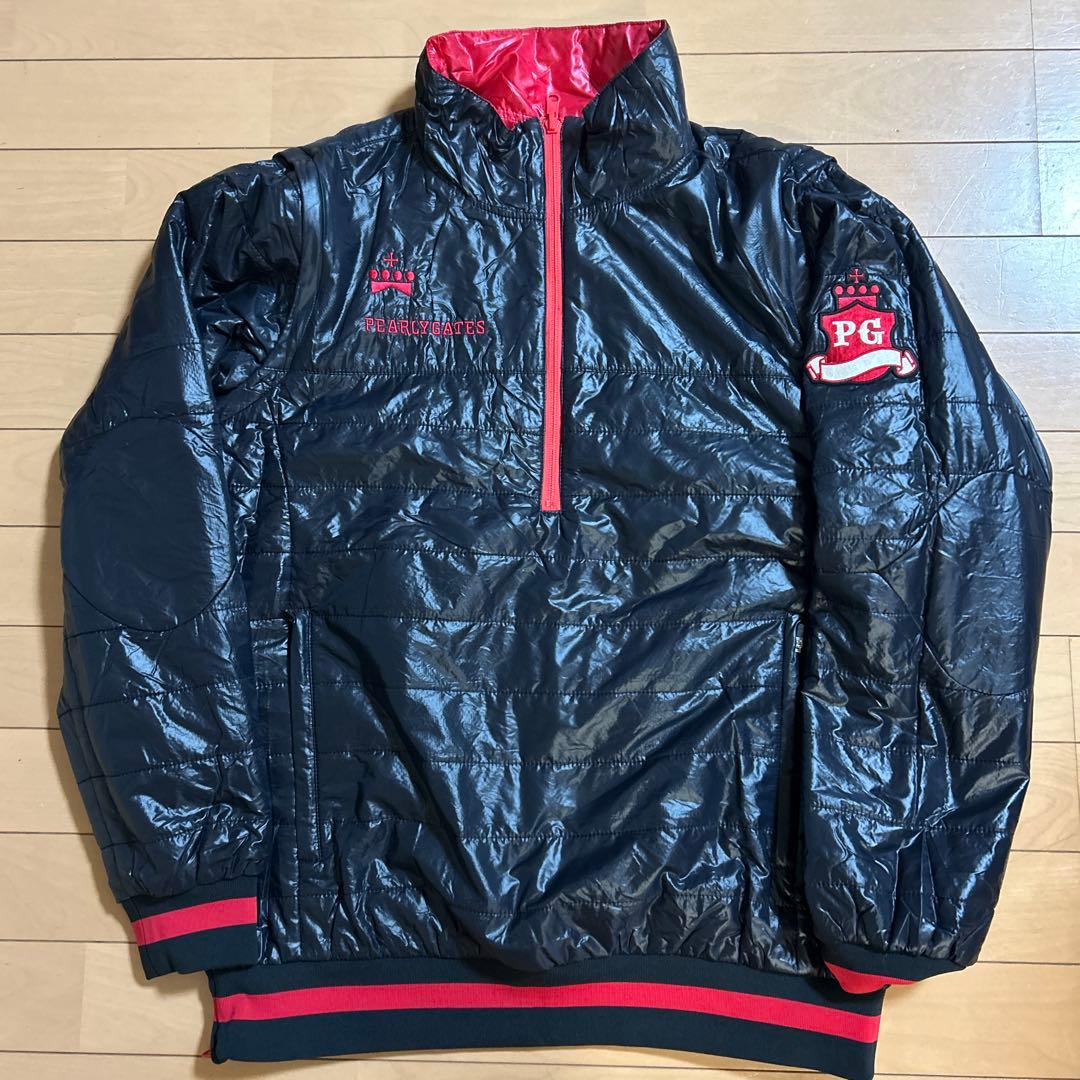 PEARLY GATES リバーシブルジャケット　レッド&ネイビー サイズ5