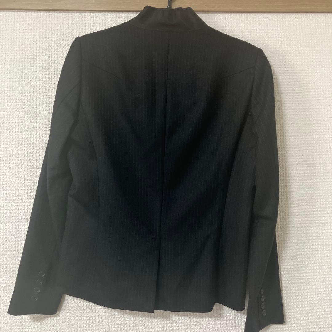 ato アトウ ブラック ストライプ テーラードジャケット