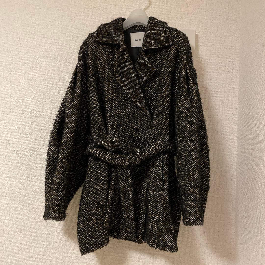 【CLANE】MIX LOOP TWEED BOX COAT 1