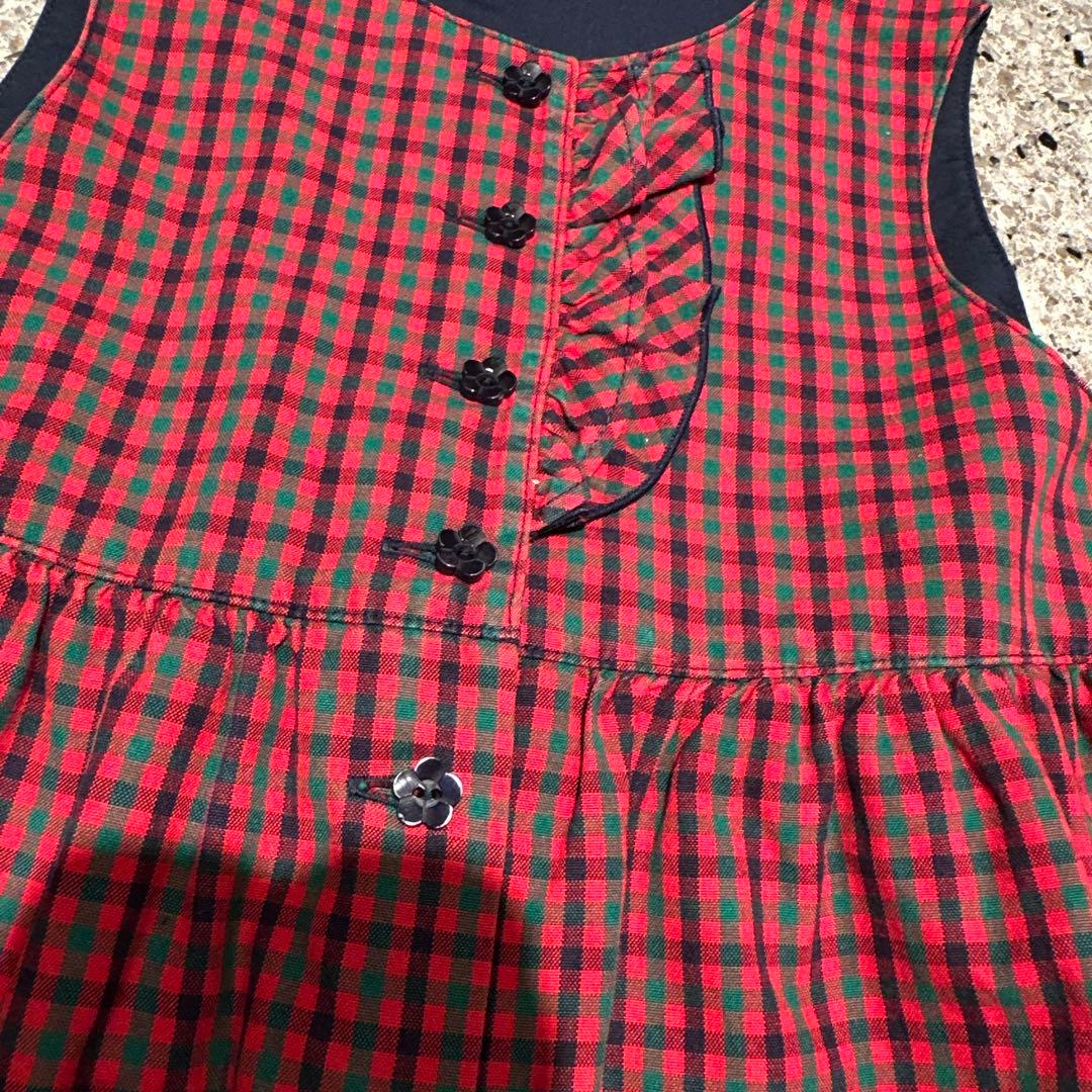 Moe　familiar ノースリーブワンピース 100cm