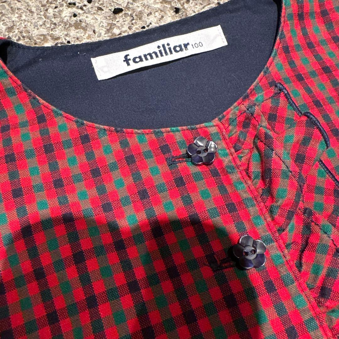 Moe　familiar ノースリーブワンピース 100cm