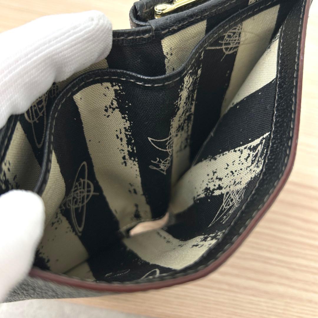 【美品✨️】Vivienne Westwood 三つ折り財布 がま口 オーブ 黒