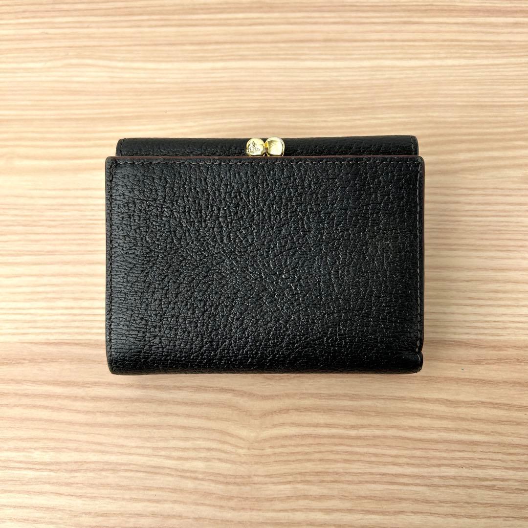 【美品✨️】Vivienne Westwood 三つ折り財布 がま口 オーブ 黒