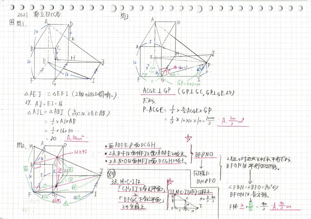 塾講師オリジナル 今だけ4割引 入試 数学解説 最難関21高 2013-21