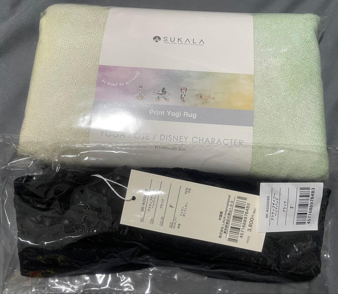 【SUKALA】ディズニープリントヨギラグ + アクティブデイジーヘッドバンド
