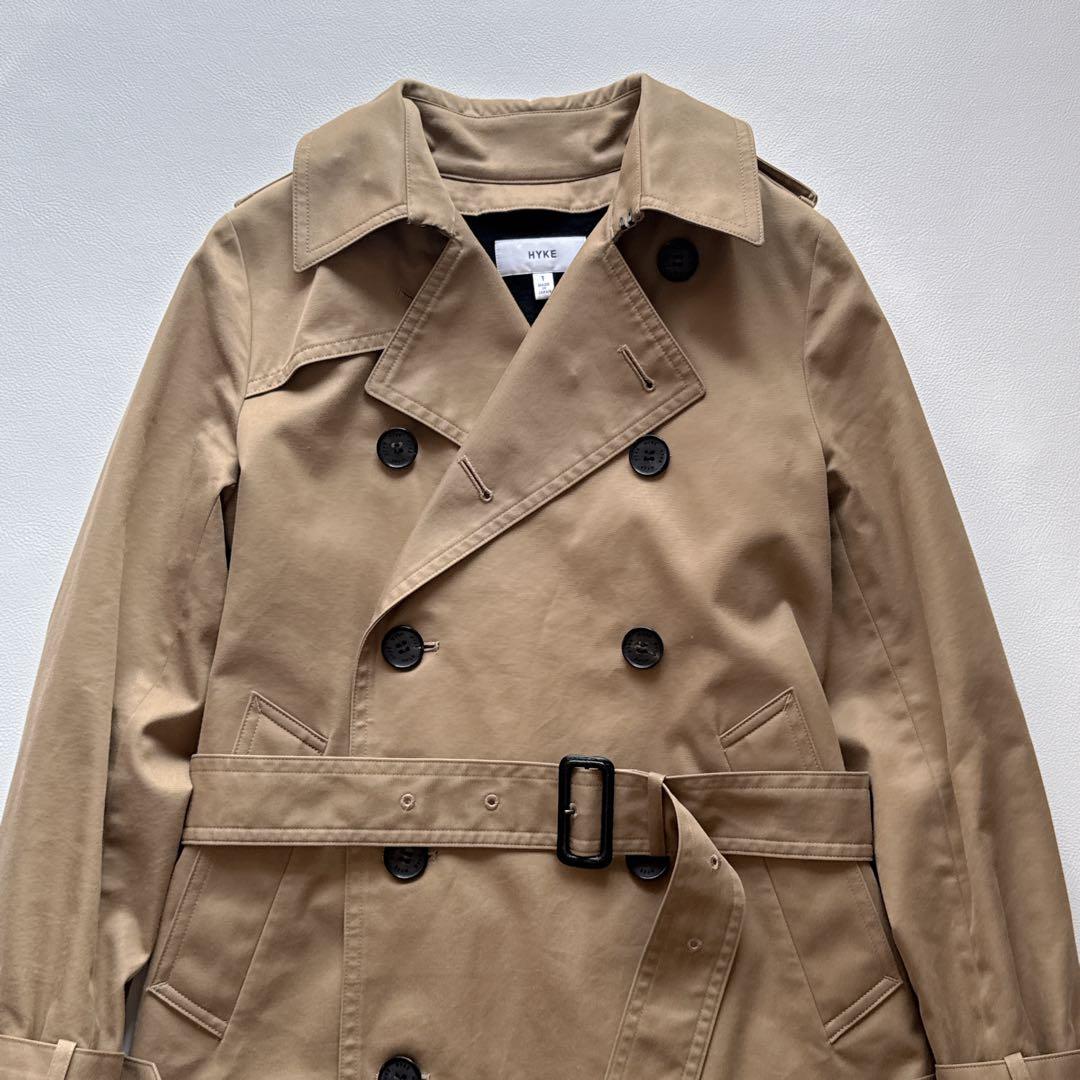 MEI 様！HYKE トレンチコート ライナー ベルト付 ロゴボタン　サイズ1