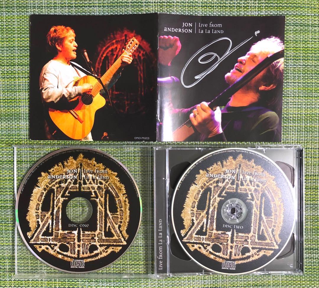 【希少UK盤直筆サイン2CD】ジョン・アンダーソン　ライブ・フロム・ララランド