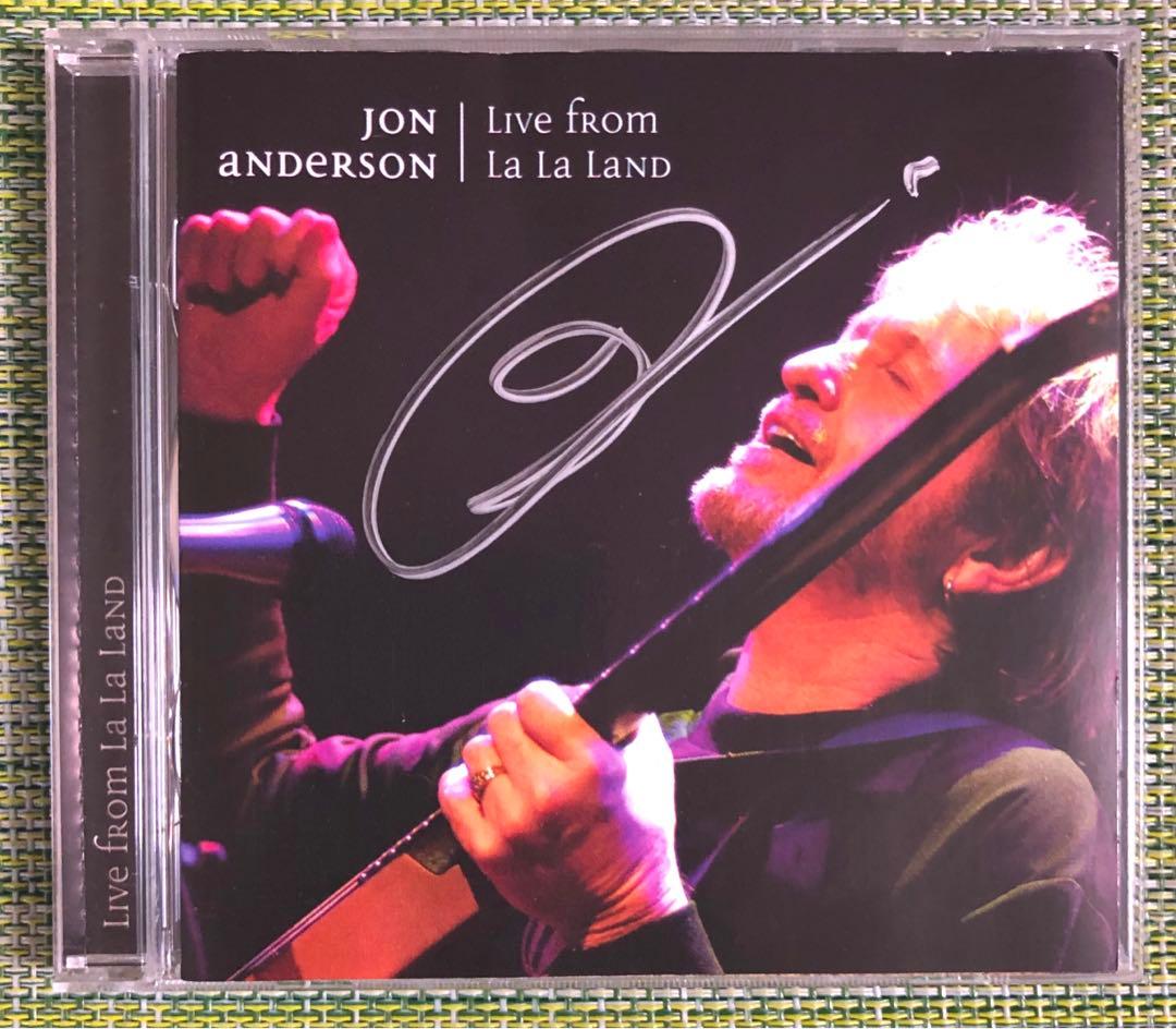 【希少UK盤直筆サイン2CD】ジョン・アンダーソン　ライブ・フロム・ララランド