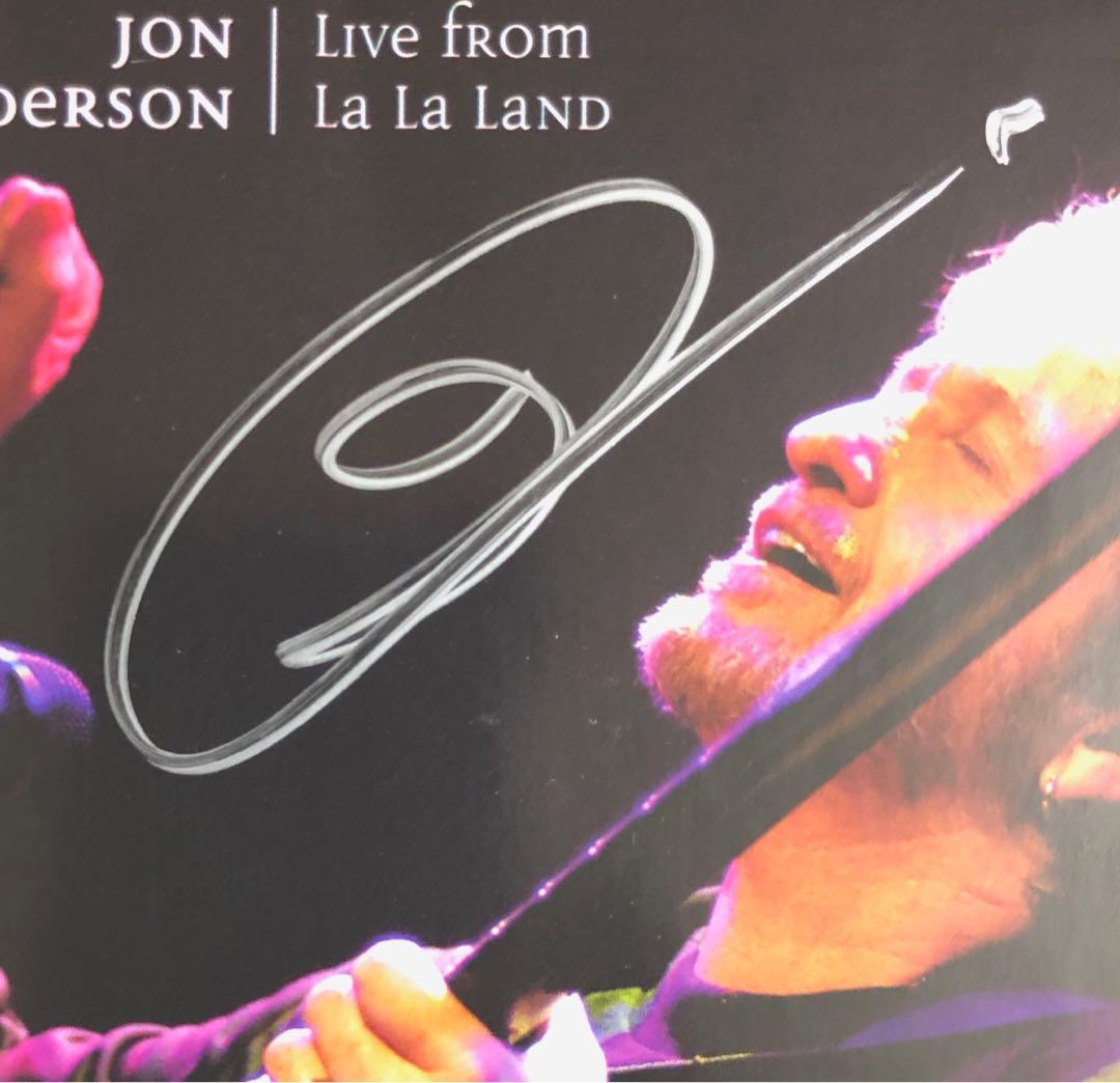 【希少UK盤直筆サイン2CD】ジョン・アンダーソン　ライブ・フロム・ララランド