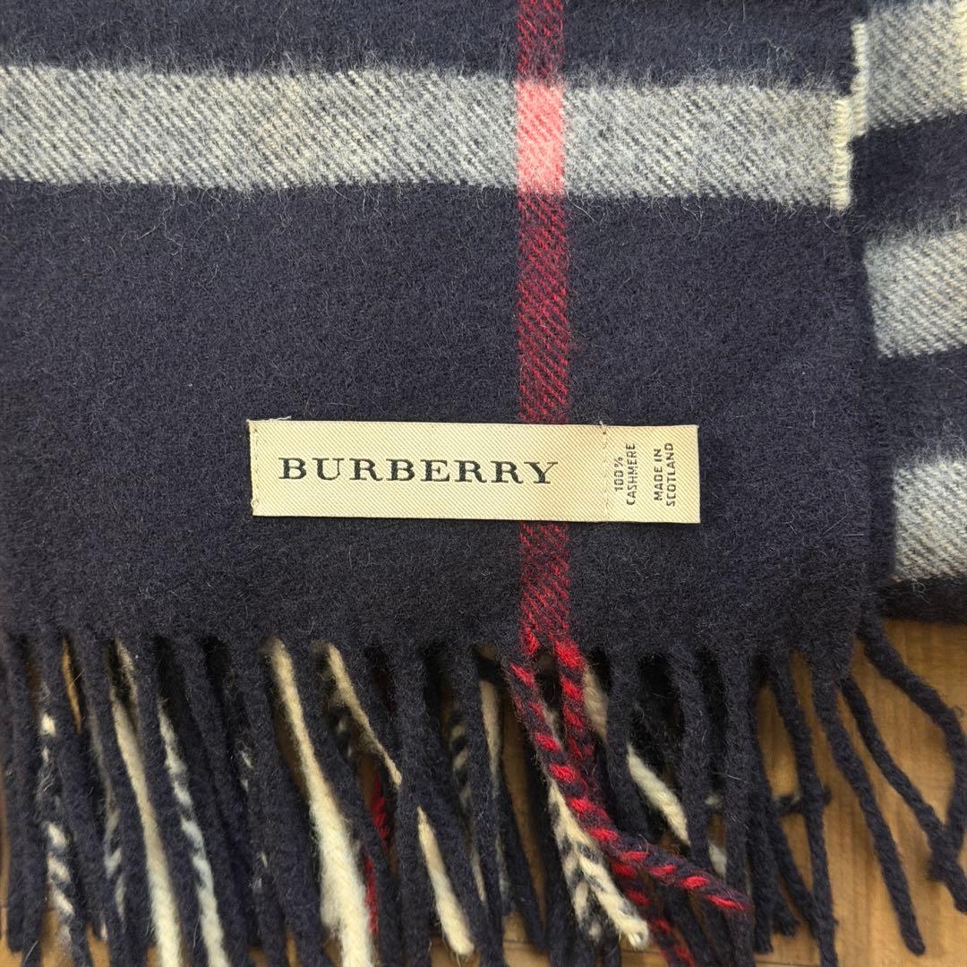 BURBERRY カシミア チェック柄 マフラー
