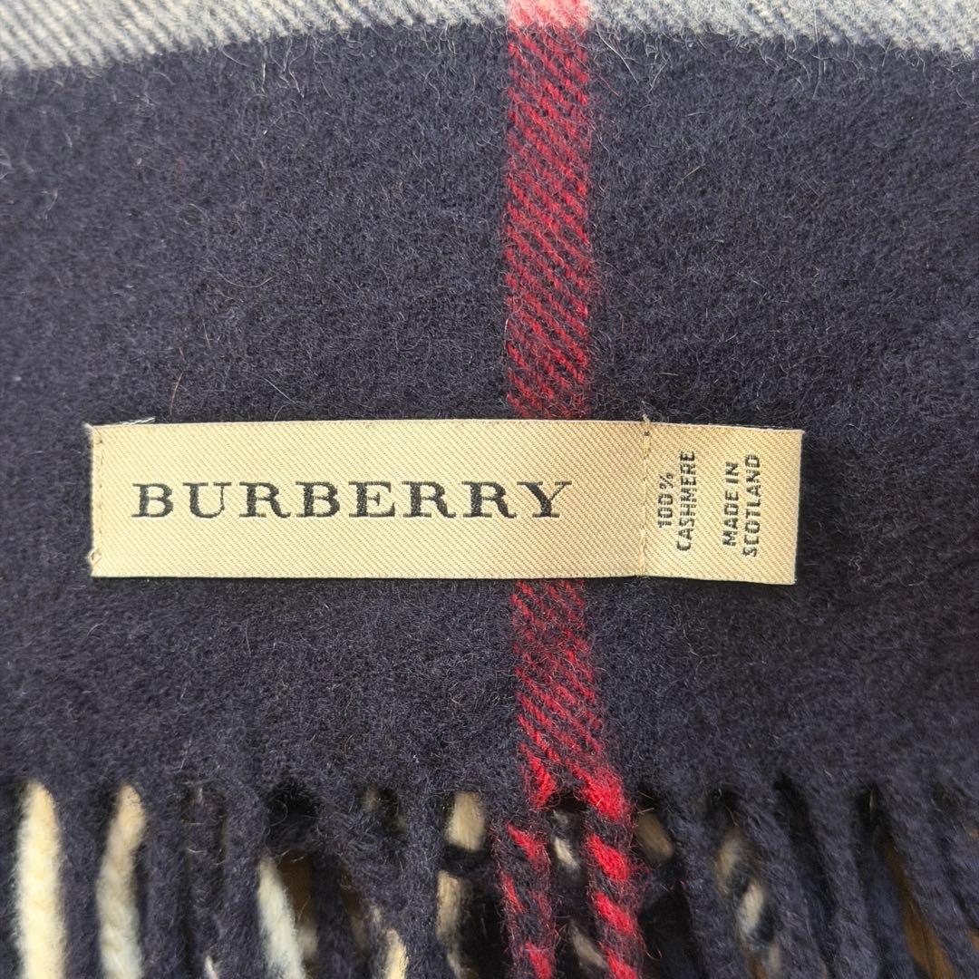 BURBERRY カシミア チェック柄 マフラー