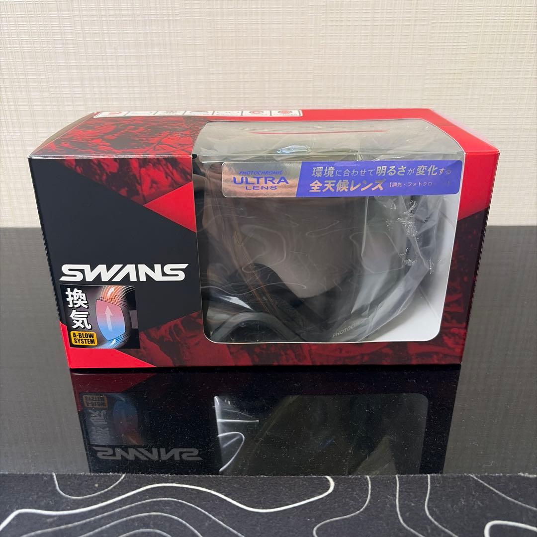 ⭐️新品SWANS AP マットブラック　ゴーグル　OB-MDH-CU-LG