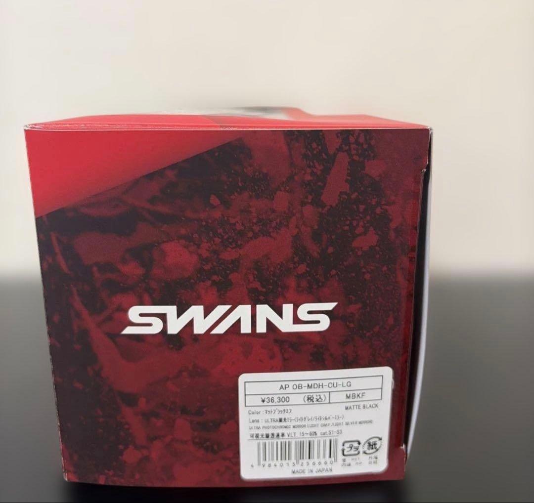 ⭐️新品SWANS AP マットブラック　ゴーグル　OB-MDH-CU-LG