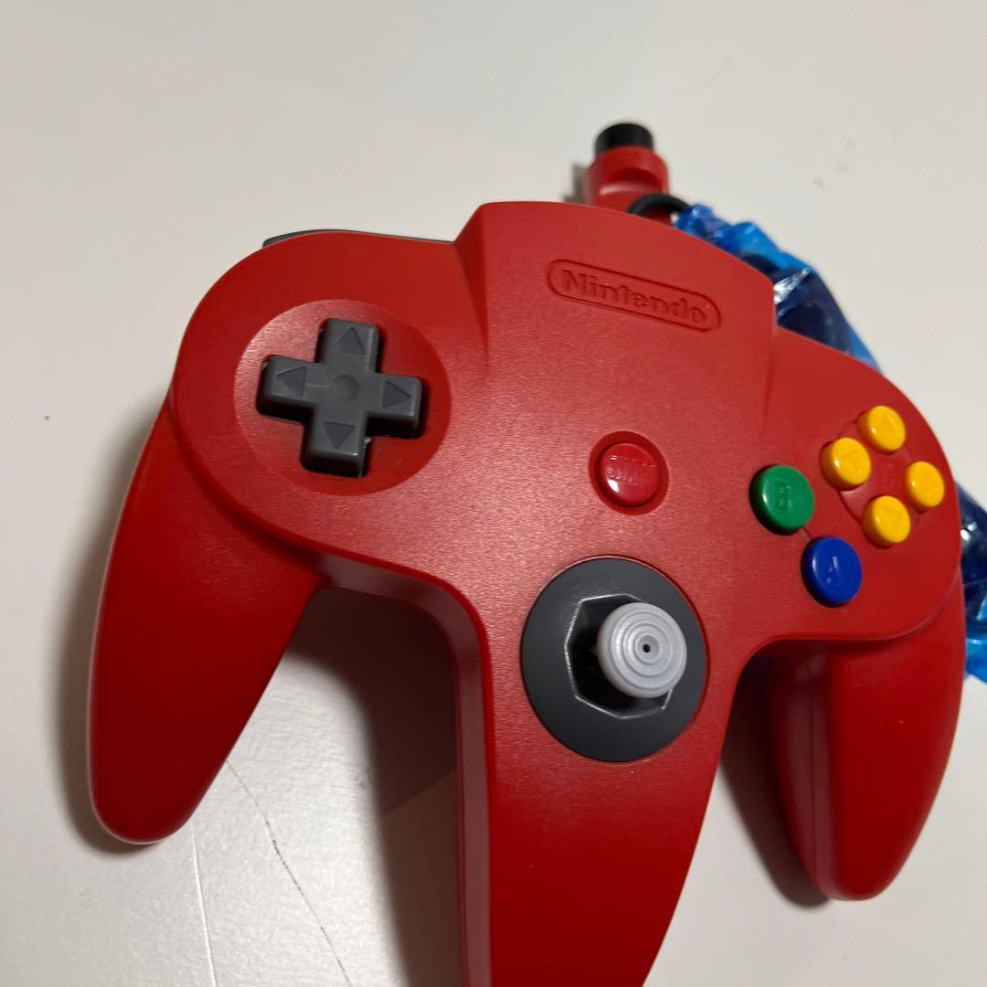 美品 任天堂 64 コントローラ レッド