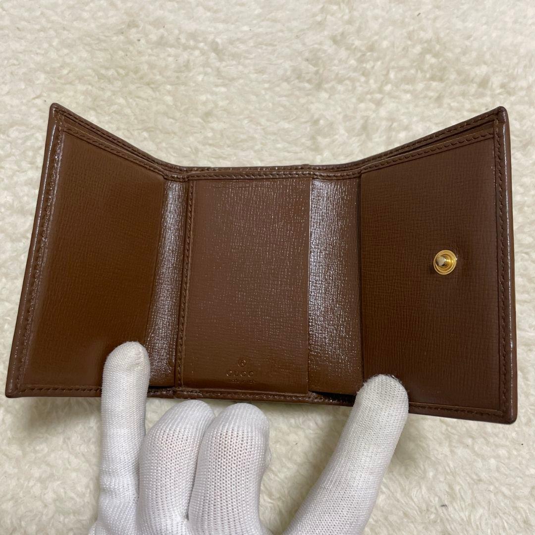GUCCI　グッチ　折り財布　ホースビット　　美品❗